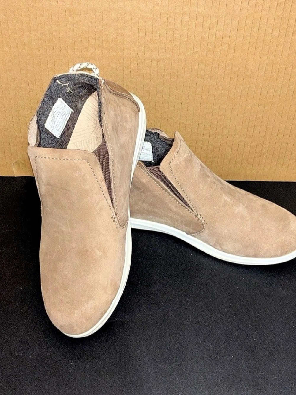 Olukai Hawaiiloa Manu Hope Leather Pull On Boots in Brown US 6.5